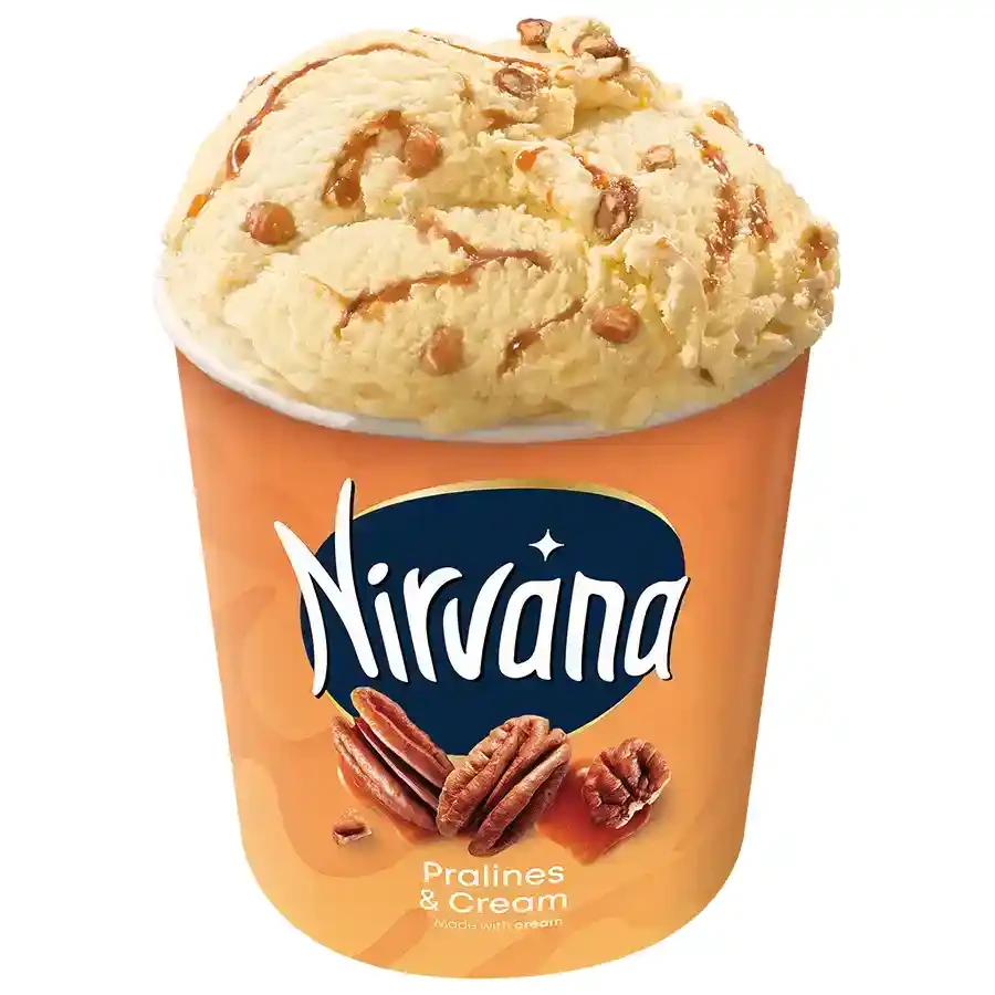 Nirvana Παγωτό Pralines & Cream 549γρ./750ml.