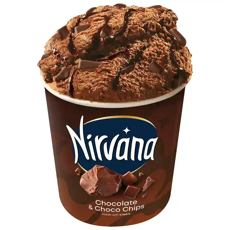 Nirvana Παγωτό Chocolate & Choco Chips Loaded 578γρ./750ml.